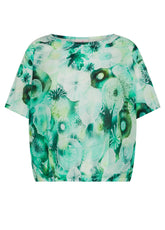 Cotton Muslin All-Over Top - Blue - AQUA | DEHA