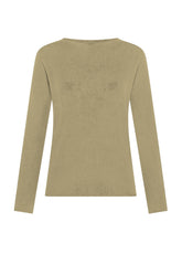RUNDHALS-STRICKPULLOVER AUS LEICHTER WOLLE - BRAUN - CAMEL BROWN | DEHA