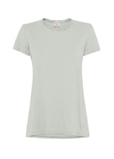 SHORT-SLEEVE T-SHIRT IN FLAMED MODAL JERSEY - GREY - ICE GREY | DEHA
