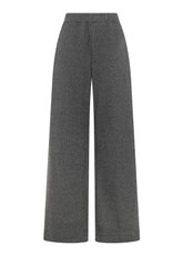 PANTALONI PALAZZO JACQUARD LUREX OTHER - DARK GREY | DEHA