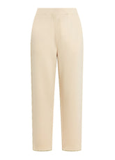 SLIM-FIT-HOSE AUS BIO-BAUMWOLLE IN LEDEROPTIK - BEIGE - CREAMY BEIGE | DEHA