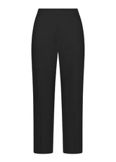 SLIM FIT TROUSERS IN PONTE KNIT - BLACK - BLACK | DEHA