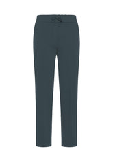 PANTALONI DRITTI IN GABARDINA STRETCH GRIGIO - LEAD | DEHA