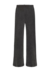 MARBLED PALAZZO SWEATPANTS - BLACK - BLACK | DEHA