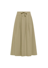 PLISSEE-ROCK AUS LYOCELL-TWILL - BRAUN - NEW DROP | DEHA
