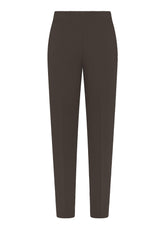 PANTALONE IN PUNTO MILANO MARRONE - DARK BROWN | DEHA