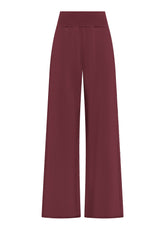 PALAZZOHOSE AUS BIO-BAUMWOLLE - ROT - CHERRY RED | DEHA