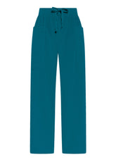 BALLONHOSE AUS FEINCORD - GRUEN - TEAL GREEN | DEHA