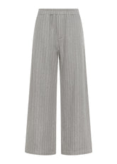 PANTALONI PALAZZO GESSATI GRIGIO | DEHA