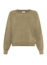 LONG SLEEVE T-SHIRT WITH BROWN FADE EFFECT - Organic Cotton | DEHA