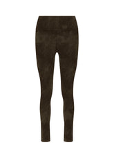 BRAUNE BEDRUCKTE LEGGINGS AUS STRETCH-MIKROFASER - Gym-Sets | DEHA