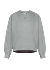 PONTE ROMA CREW-NECK SWEATSHIRT - GREY - GREY MELANGE | DEHA