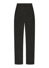 PANTALONE MORBIDO GESSATO NERO - Pantaloni | DEHA