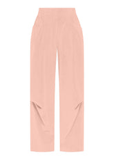 FINE-CORDUROY BALLOON TROUSERS - PINK - BLUSH PINK | DEHA