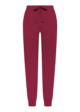 STRETCH FABRIC JOGGERS - RED - CHERRY RED | DEHA