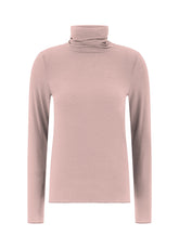 MAGLIETTA COLLO ALTO MISTO CASHMERE ROSA - MISTY ROSE | DEHA
