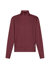 STRETCH-SWEATJACKE OHNE KAPUZE - ROT - CHERRY RED | DEHA