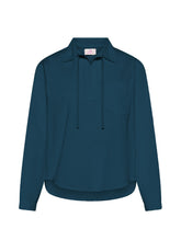 POLO IN VELLUTO MILLE RIGHE BLU - BLU NAVY | DEHA
