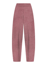 PUNTO MILANO KNIT TROUSERS - MULTICOLOR - EGGPLANT VIOLET | DEHA