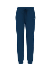 PANTALONI IN COTONE STRETCH CON FONDO A COSTINE BLU - NIGHT BLUE | DEHA