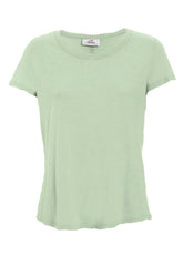 T-SHIRT IN COTONE FLAMMÈ VERDE - JADE GREEN | DEHA