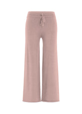 WIDE LEG KNITTED PANTS - PINK - MISTY ROSE | DEHA