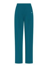 PANTALONI DRITTI IN MODAL VERDE - TEAL GREEN | DEHA
