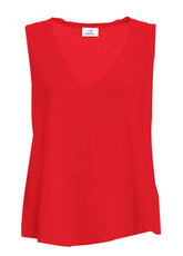 Fluid Flame Jersey Top - Red - POPPY RED | DEHA