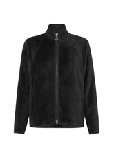 GIACCA DI PILE CON DETTAGLI IN SCUBA NERO - BLACK | DEHA