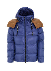 BLUE REAL FEATHER JACKET - CELESTE | DEHA