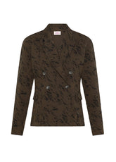 GIACCA DOPPIOPETTO MATELASSE' OTHER - DARK BROWN | DEHA