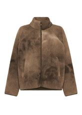 TEDDYJACKE MIT VINTAGE-WASCHUNG - BRAUN - Freizeitkleidung | DEHA