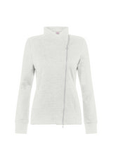 BIKERJACKE MIT MATELASSE-EFFEKT - WEISS - MILK WHITE | DEHA