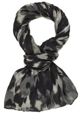 PASHMINA STAMPATA MISTO LANA GRIGIO - Accessori - Outlet | DEHA