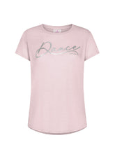 T-SHIRT CON STAMPA IN COTONE FLAMMÉ ROSA - BLUSH PINK | DEHA