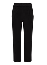 CORDUROY PLEATED PANTS - BLACK - BLACK | DEHA