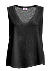 Fluid Flame Jersey Top - Black - BLACK | DEHA