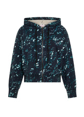 ALLOVER PRINT ZIP-UP HOODIE - MULTICOLOR - DOTTED BLUE | DEHA