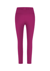LEGGINGS IN JERSEY STRETCH CON LOGO ROSA - FUCHSIA PINK | DEHA
