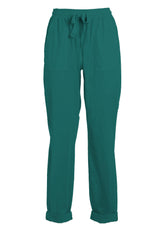 Straight Fit Hose Aus Stretch-Popline - Gruen - PEACOCK GREEN | DEHA