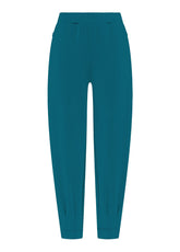 PANTALONI JOGGER IN MODAL VERDE - TEAL GREEN | DEHA