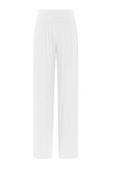 Straight Pants In Stretch Viscose - White - WHITE | DEHA