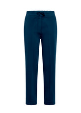 MODAL GABARDINE STRAIGHT PANTS - BLUE - Pants - Outlet | DEHA