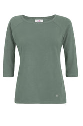 T-SHIRT MANICA 3/4 IN JERSEY FIAMMATO VERDE - Leisurewear | DEHA