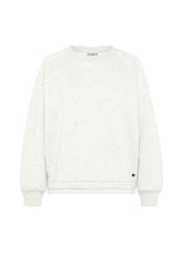 ELASTICATED BOTTOM SWEATSHIRT - WHITE - MILK WHITE | DEHA