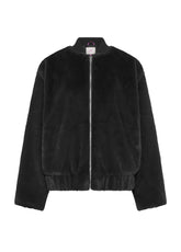 BOMBERJACKE AUS KUNSTPELZ - SCHWARZ - NEW DROP | DEHA
