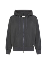 FELPA CON ZIP E CAPPUCCIO GRIGIO - Leisurewear | DEHA