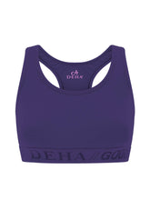 STRETCH JERSEY RACERBACK TOP VIOLA - DEEP PURPLE | DEHA