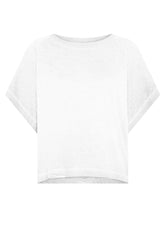 OMBRE EFFECT T-SHIRT IN ORGANIC COTTON - WHITE - WHITE | DEHA