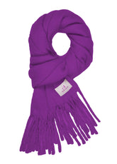 SCIARPA CON FRANGE VIOLA - Accessori | DEHA